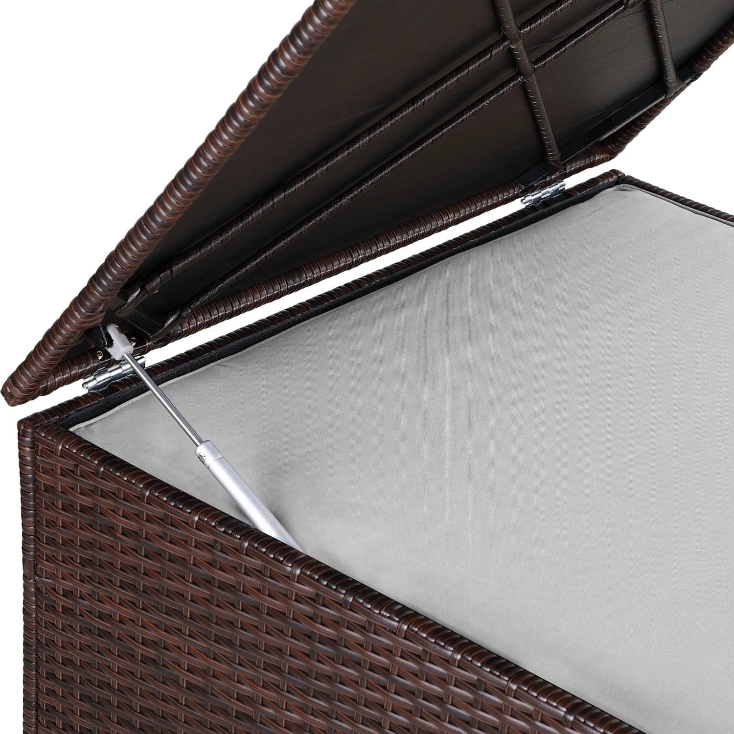 Polyrattan Auflagenbox Braun 318L 7 Polyrattan Auflagenbox Braun 318L – Bild 7