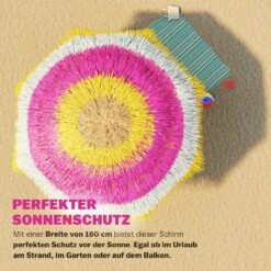 Sonnenschirm Hawaii Bunt Ø160cm UV-Schutz 30+ -GartenMeister Verkäufe fa0005876a26dc944e211a0d837724c2 03 109182 on amb web low de 1