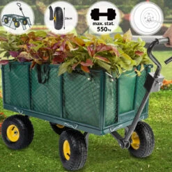Transportwagen Grün 114x52x64cm 550kg -GartenMeister Verkäufe fc0b24ed7f6d779ebcbbee91968fd95f de 101631d 13