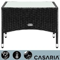 Polyrattan Beistelltisch Schwarz 58x58x42cm -GartenMeister Verkäufe fcadf9dc6e7f6e2ce66b668c422853f6 de 102762d 2 1 2