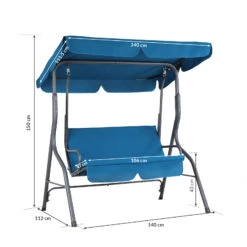 Hollywoodschaukel Atlantik Blau Mit Sonnendach -GartenMeister Verkäufe fd348d58b6e64c3902195fa5cd891f09 de 107953d 6