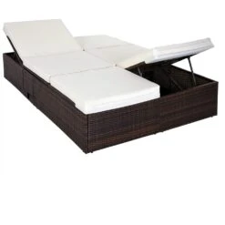 Polyrattan Sonnenliege Braun/Creme 196x116x38cm -GartenMeister Verkäufe fe4f558c69f8fc1c55b78b4bca4d6c59 de 992873d 1