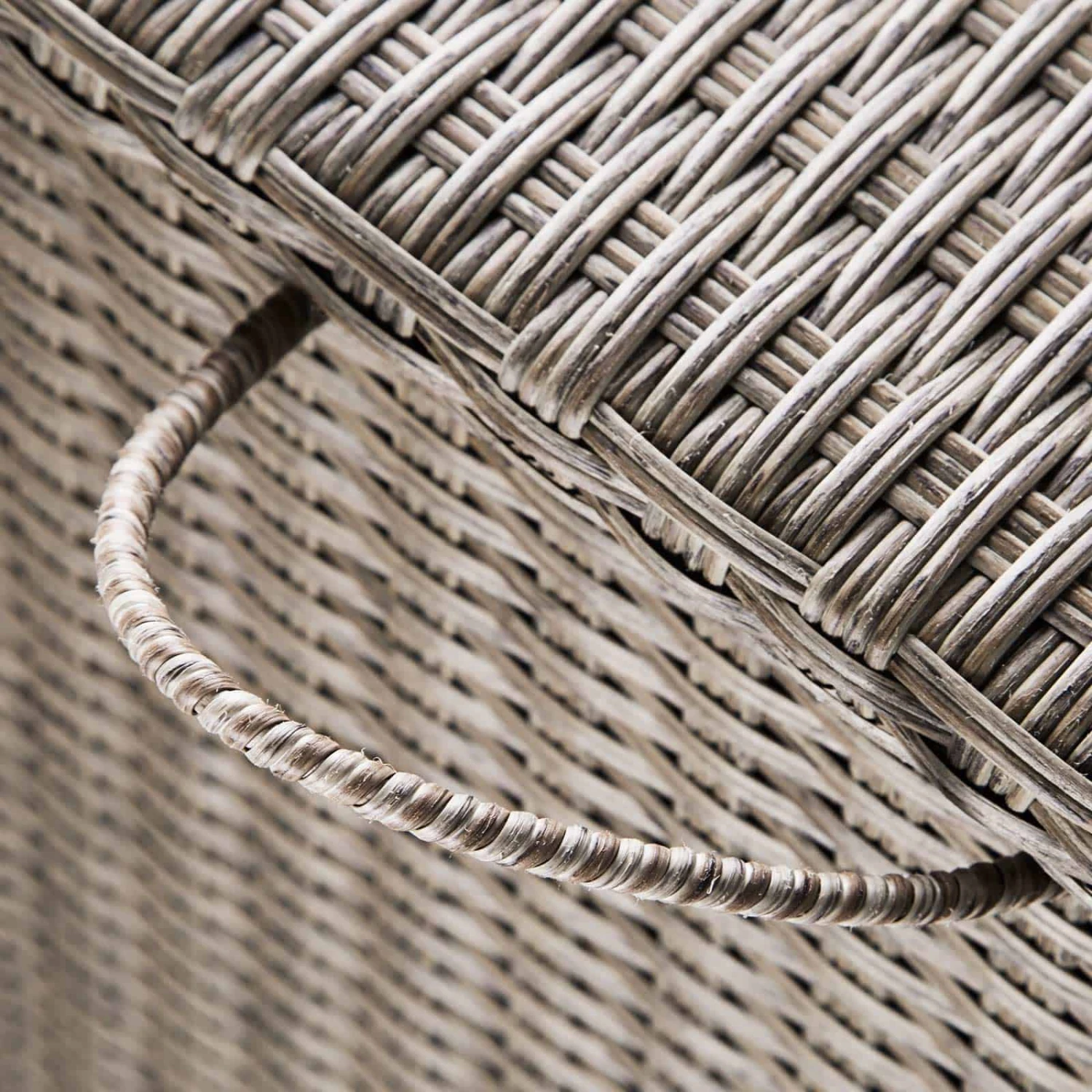 Polyrattan Auflagenbox Creme 122x56x61cm Rollen 7 Polyrattan Auflagenbox Creme 122x56x61cm Rollen – Bild 7