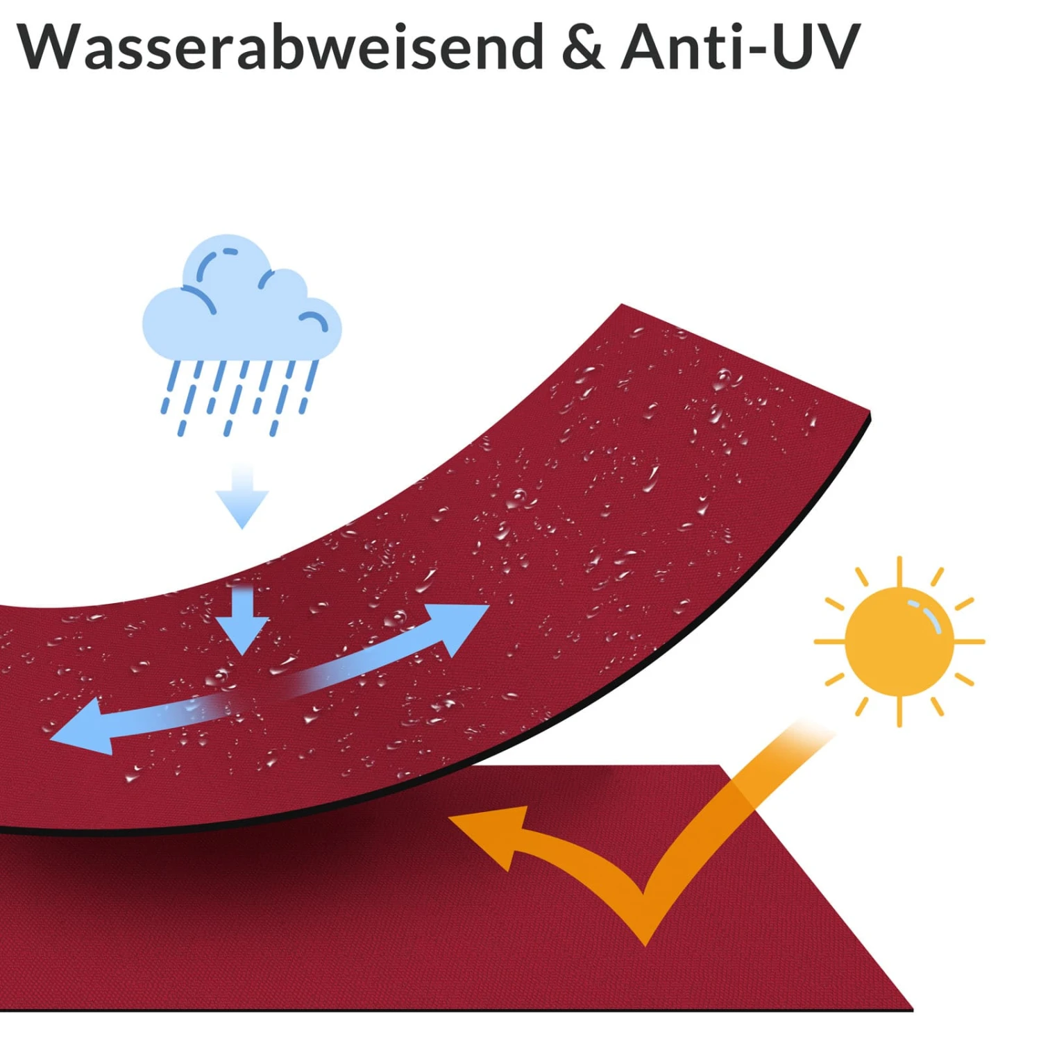 Hollywoodschaukel Rubinrot Mit Sonnendach 4 Hollywoodschaukel Rubinrot Mit Sonnendach – Bild 4