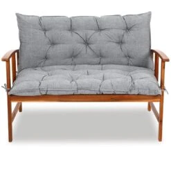 Bankauflage Mit Rückenlehne Hellgrau Meliert 100x110x8cm -GartenMeister Verkäufe ffc4d2b1240da1ef27a2fd77f01fee2e de 108012d 6 1
